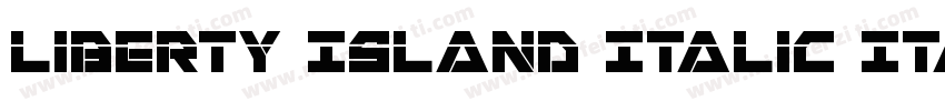 Liberty Island Italic Italic字体转换